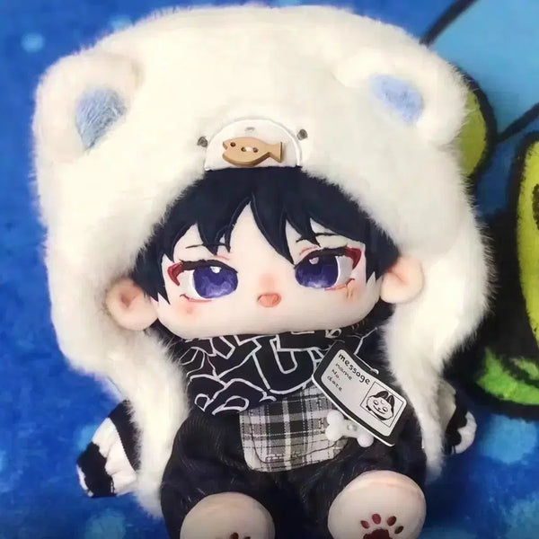 [BUNJANG] 20cm Plush Toy Clothes Set (Hat, Scarf, T-shirt, Overalls, Name Tag) / [현물/바로발송] 모자 스카프 멜빵 솜깅옷 솜인형옷 인형옷 누이옷20cm