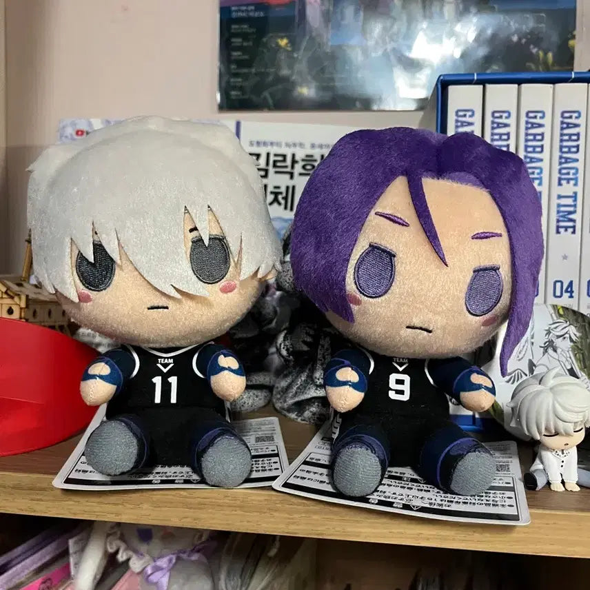 [BUNJANG] Blue Lock Nagi & Reo Kuji Plush Doll Bundle Set / 블루록 나기 레오 쿠지 누이구루미 인형 일괄