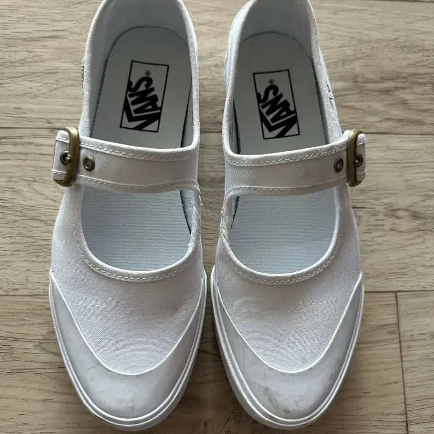 [BUNJANG] Vans Mary Jane Shoes White Canvas / 반스 VANS  메리제인 슈즈 화이트