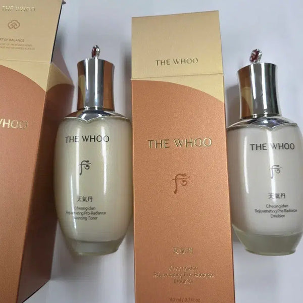 [BUNJANG] The History of Whoo Cheongidan Balancing Toner & Emulsion Set / 뉴/더후 천기단 밸런싱 토너 에멀전 세트