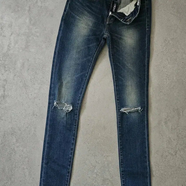 [BUNJANG] PLAC Premium ISKO Denim PONY Fit Jeans (Size 25) / PLAC 프리미엄 ISKO 데님 PONY핏 YKK지퍼 찢어진 25. 상태