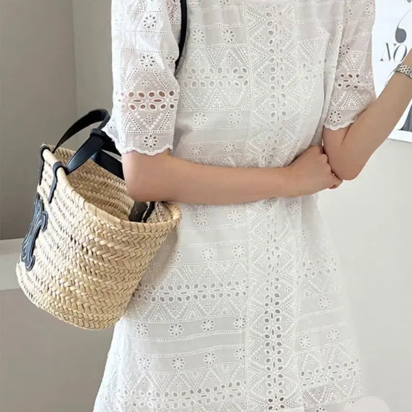 [BUNJANG] Dailylook Eyelet Dress / 데일리룩 dailylook 마랑아일렛OPS 원피스 새 제품