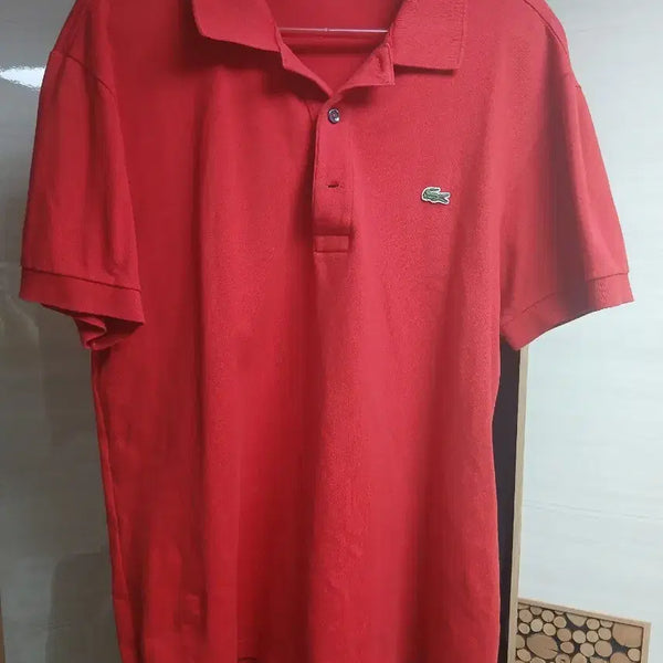 [BUNJANG] Lacoste T-shirt Size 5 Red / 라코스테 티셔츠 5사이즈 레드