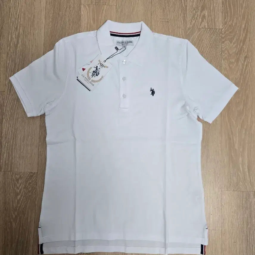 [BUNJANG] U.S. Polo Assn. White Short Sleeve Polo T-Shirt L New / U.S.폴로 어슨 화이트 반팔 폴로티 L 새상품
