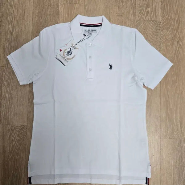 [BUNJANG] U.S. Polo Assn. White Short Sleeve Polo T-Shirt L New / U.S.폴로 어슨 화이트 반팔 폴로티 L 새상품