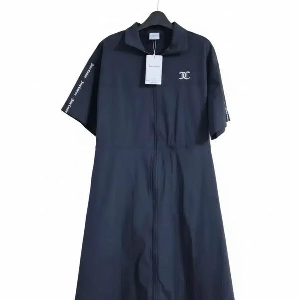 [BUNJANG] Jucy Couture Navy Short Sleeve Midi Dress / 새상품)쥬시꾸뛰르 네이비 반팔 원피스