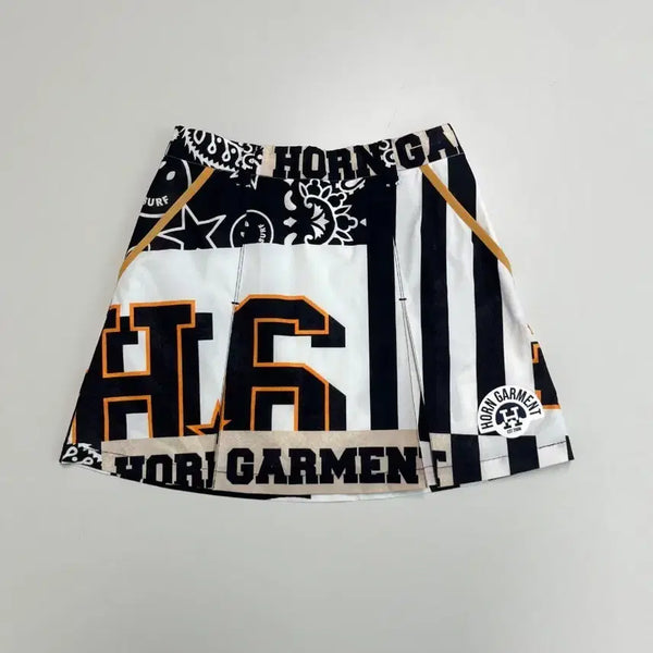 [BUNJANG] WHG Pattern Mix Print Woven Skirt / [정품] 혼가먼트 WHG 패턴 믹스 프린트 우븐 스커트