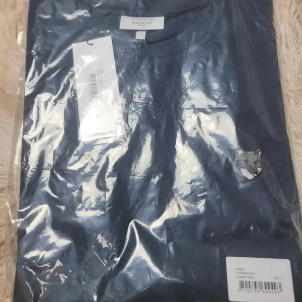[BUNJANG] Maison Kitsuné Fox Patch T-Shirt Navy/White/Black / 메종키츠네 폭스 패치 네이비_화이트_ 블랙 티셔츠