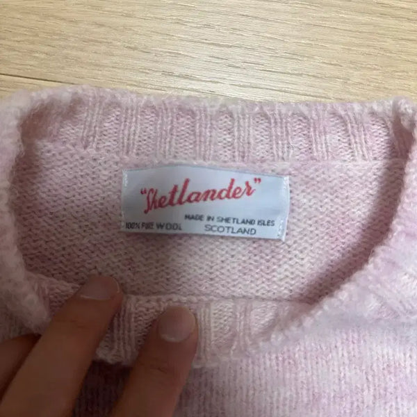 [BUNJANG] Shetland Shaggy Dog 100% Pure Wool Knit Size 40 / 셔틀랜드 쉐기독 니트 40사이즈 팝니다