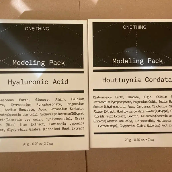 [BUNJANG] The Onesing Hyaluronic Acid & Houttuynia Cordata Modeling Pack (7-Piece Box) / 원씽 히알루론산, 어성초 모델링팩 20g x 7개입 박스