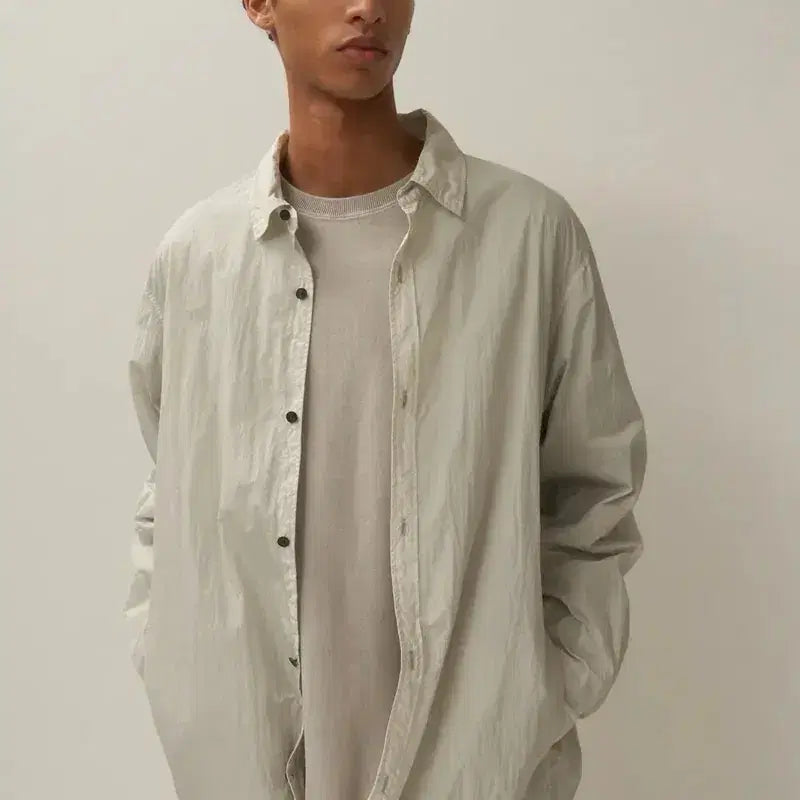 [BUNJANG] ATON Hand Dyed Nylon Shirt Jacket Size 2 / ATON hand dyed nylon shirt jacket 2사이즈