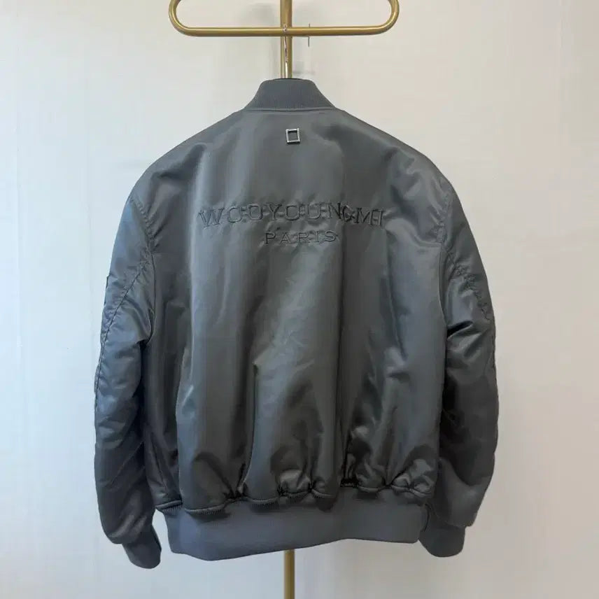 [BUNJANG] Wooyoungmi 22SS Back Logo Bomber Jacket - Size 46 / [22SS] 우영미 백로고 봄버 46