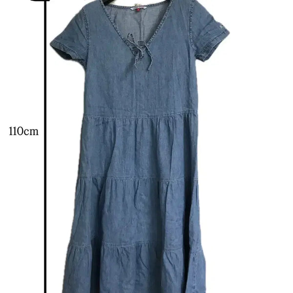 [BUNJANG] Tommy Hilfiger Denim Long Dress / 타미힐피거 진스 원피스