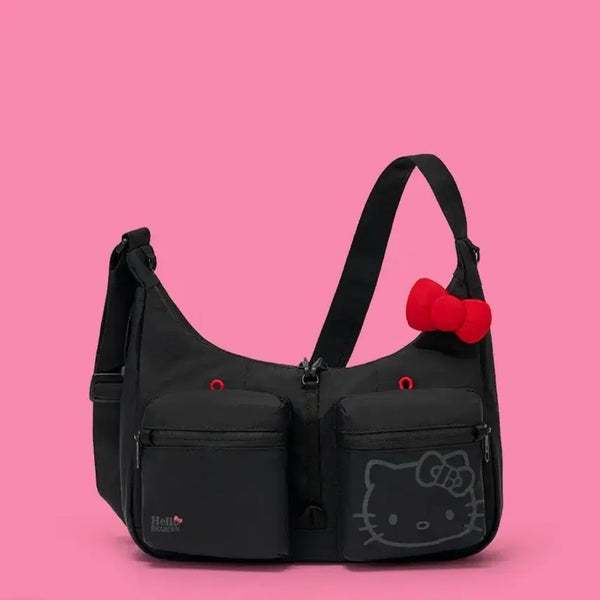 [BUNJANG] Hello Kitty Brandon Crossbody Bag White Black / 헬로키티 브랜든 크로스백 화이트 블랙 바로 발송 현물