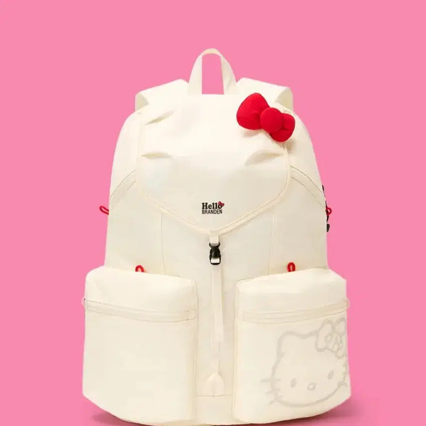 [BUNJANG] Hello Kitty Branden Backpack Ivory/Black / 7/23 예약 브랜든 헬로키티 블랙 아이보리 백팩 braden