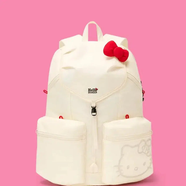 [BUNJANG] Hello Kitty Branden Backpack Ivory/Black / 7/23 예약 브랜든 헬로키티 블랙 아이보리 백팩 braden