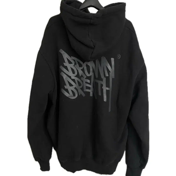 [BUNJANG] Brownbreath Fleece Hoodie L / 브라운브레스 기모후드 L