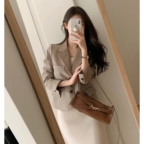 [BUNJANG] 퍼빗 (FABBID) Jacket Sleeveless Skirt Set Bundle / (새상품)퍼빗 자켓 슬리브리스 스커트 세트 일괄
