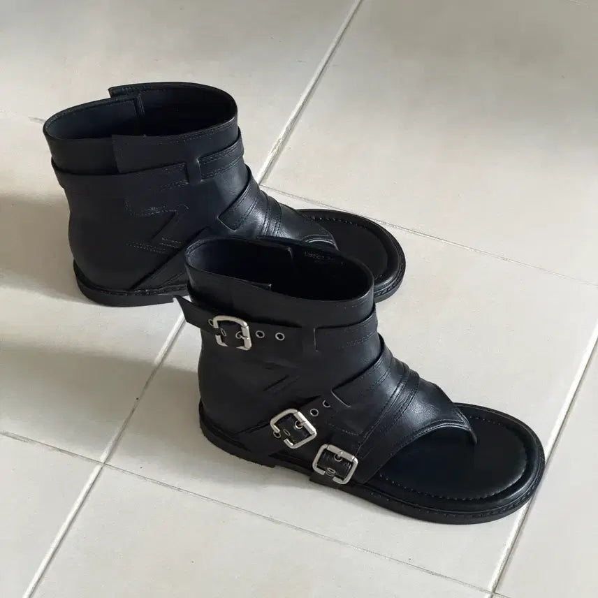 [BUNJANG] Vintage Jjori Boots Biker Boots - Black / @9588 빈티지 쪼리부츠 바이커부츠-블랙1칼라