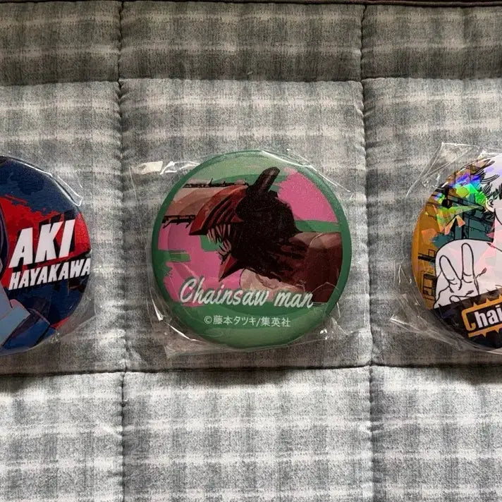 [BUNJANG] Chainsaw Man Badge Set (3 Types) / 체인소 맨 벳지 3종