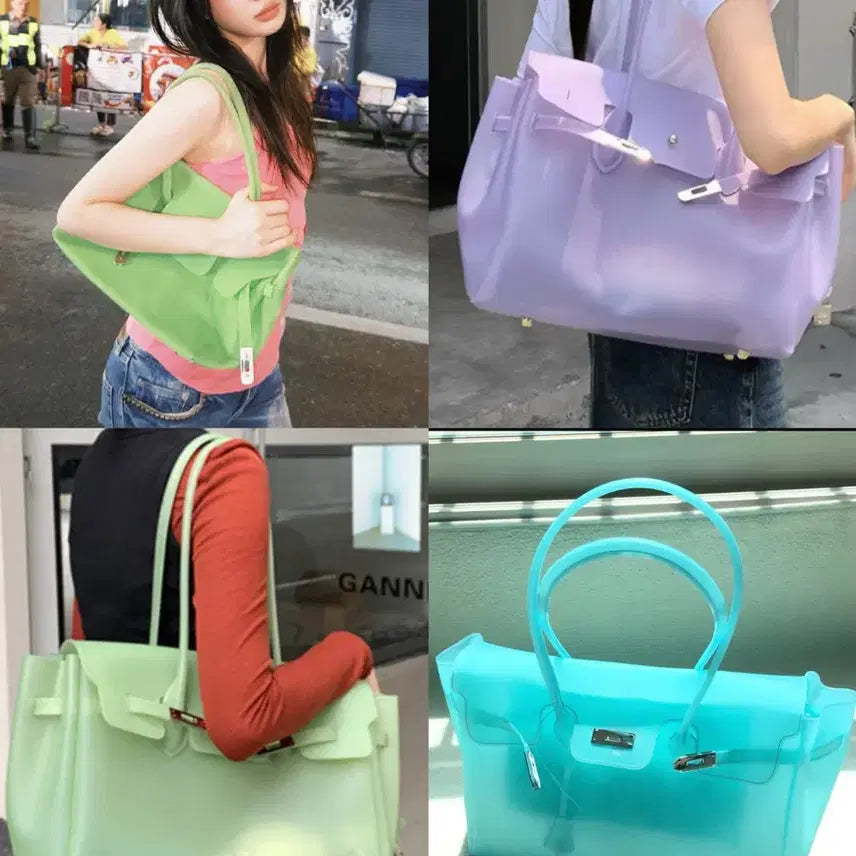 [BUNJANG] Kiki Jelly Birkin Bag TPU Material / 당일배송[고퀄리티,tpu소재]키키 젤리버킨백 젤리백 젤리버킨