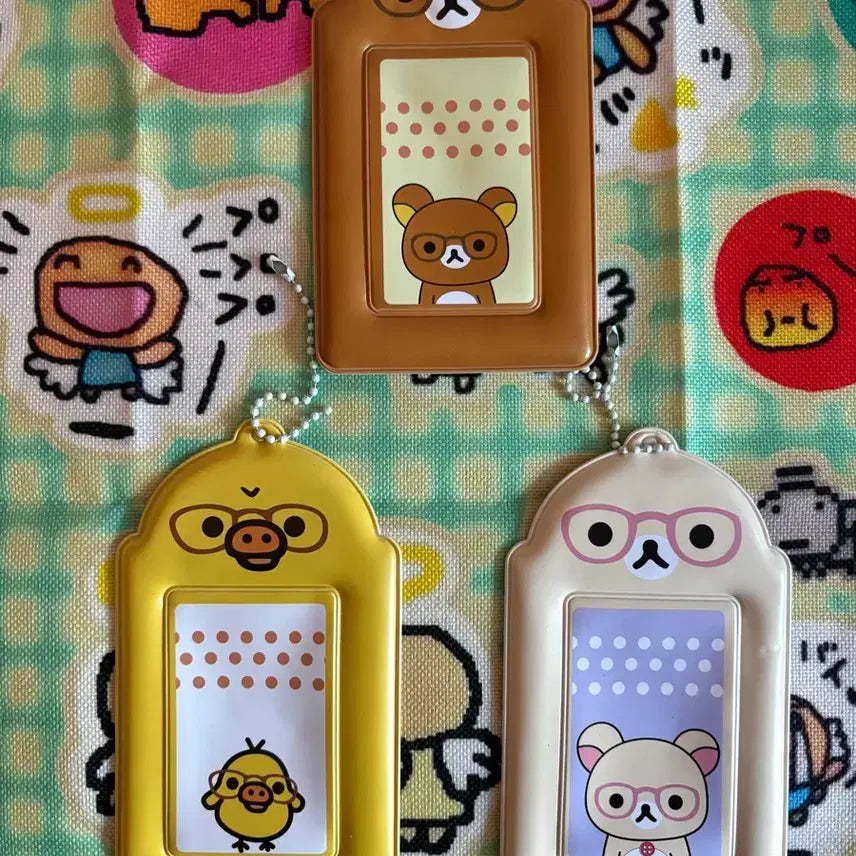 [BUNJANG] Rilakkuma Korilakkuma Idol Photocard Keyring / 리락쿠마 코리락쿠마 아이돌 포카 키링