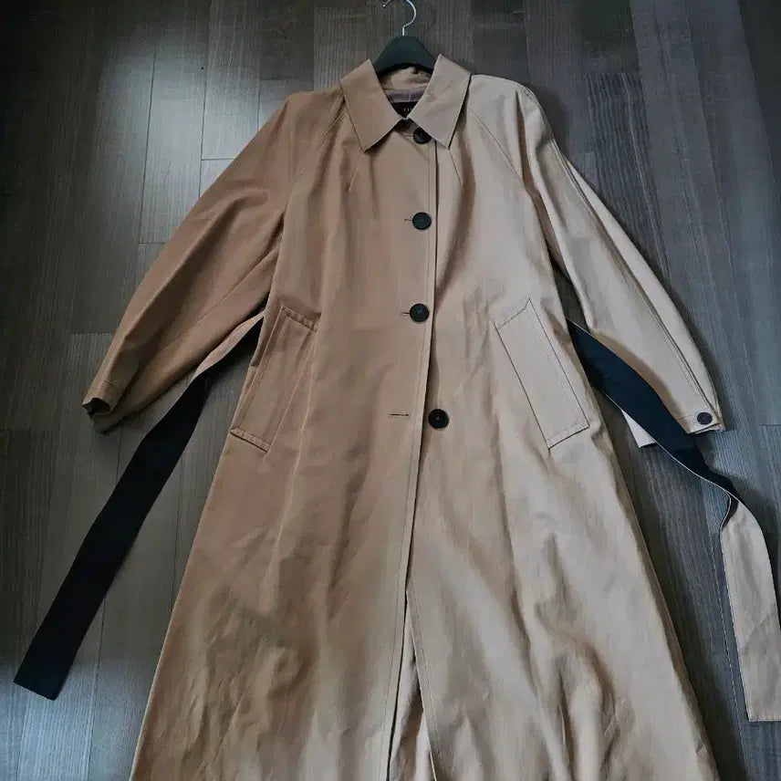 [BUNJANG] TIME Trench Coat Beige / 정품) TIME 타임 한섬 트렌치코트 베이지