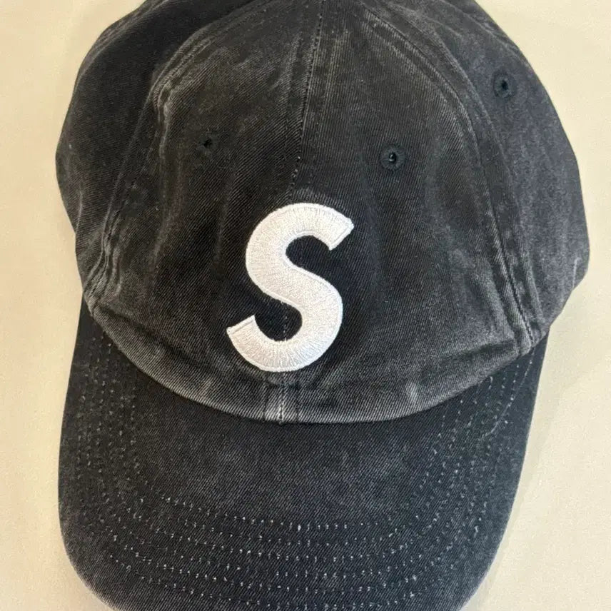 [BUNJANG] Supreme S Logo Black Ball Cap / 슈프림 S로고 블랙 볼캡