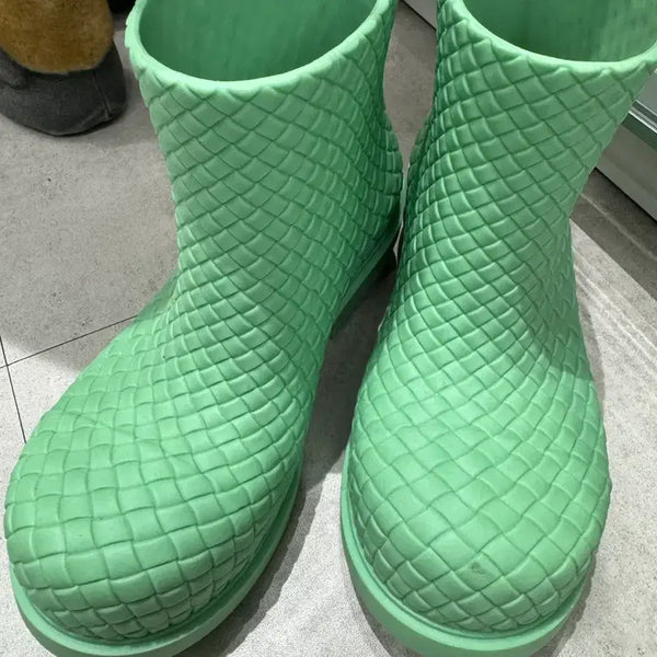 [BUNJANG] Bottega Veneta Men's Rain Boots Mint / 보테가베네타 레인부츠