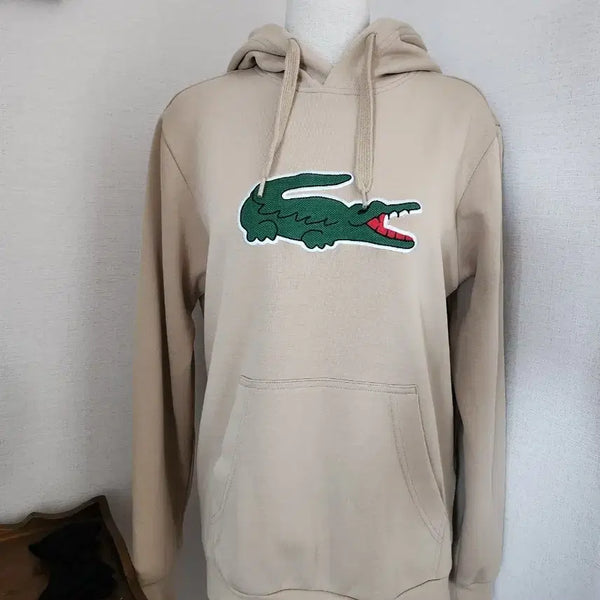 [BUNJANG] Lacoste Big Croc Hoodie Beige S / 55반) 라코스테 빅크록 베이지 후드티 S