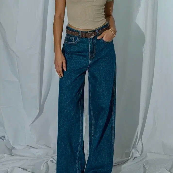 [BUNJANG] Conchwear Denim Classic Wide Jeans XS / 콘치웨어 데님 클래식 와이드 xs 미착용 새제품