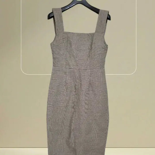 [BUNJANG] Women's Checked Midi Dress / 55 여성 원피스 체크원피스 미디원피스 치마 스커트
