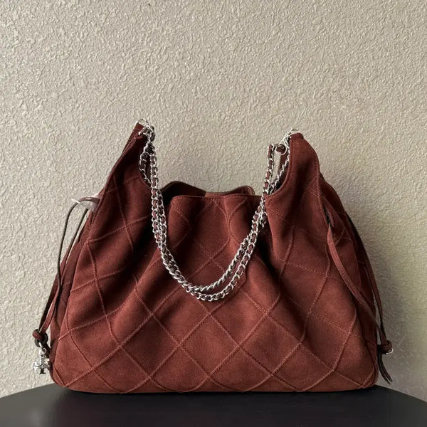 [BUNJANG] Tory Burch Brown Leather Chain Clutch Crossbody Bag / 토리버치 클러치백  크로스백 갈색  체인