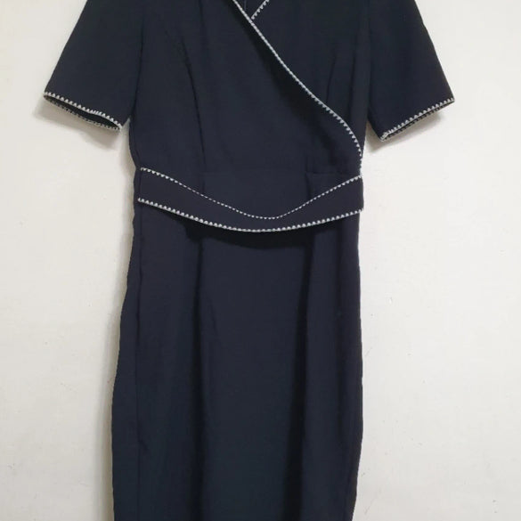 [BUNJANG] ALLURE Black Collar Dress S / ALLURE 블랙 카라 원피스 S
