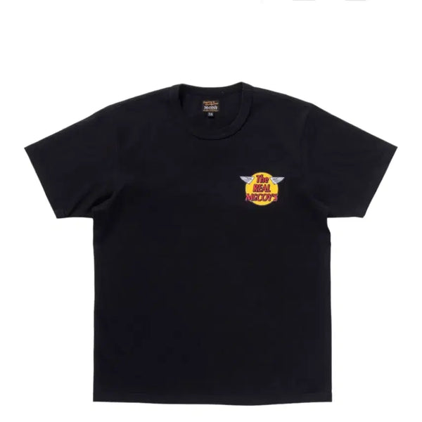 [BUNJANG] The Real McCoy's Logo Black T-Shirt Size M / (M)더 리얼맥코이 로고 블랙 반팔