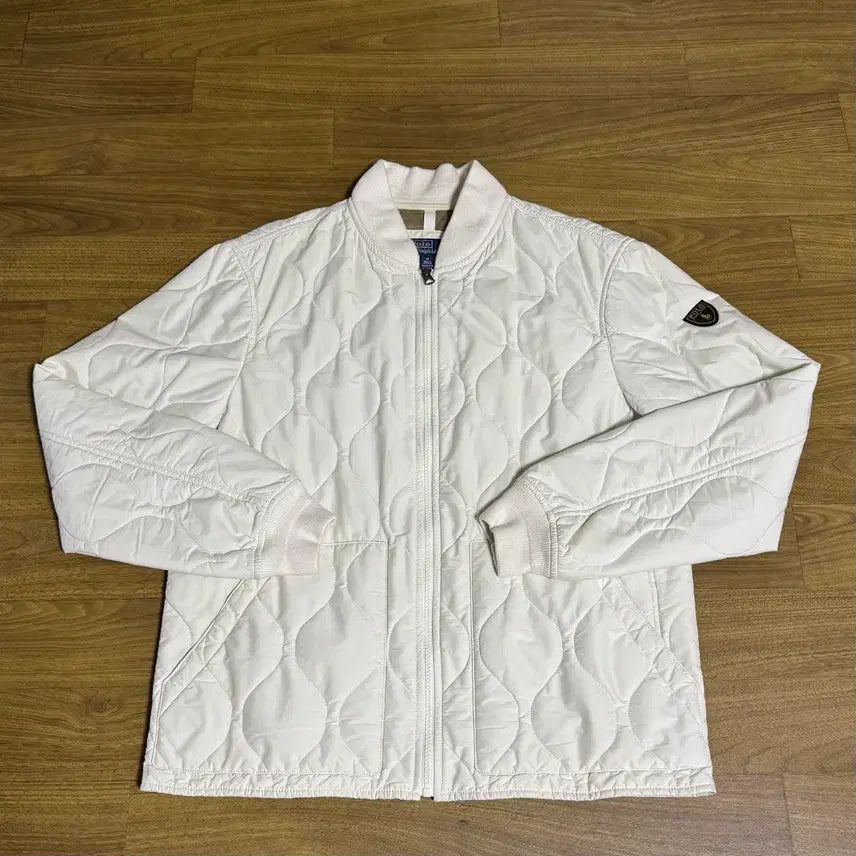 [BUNJANG] Polo Ralph Lauren Quilted Bomber Jacket Cream M / 폴로 퀼팅 보머 재킷 크림 M 실착4회