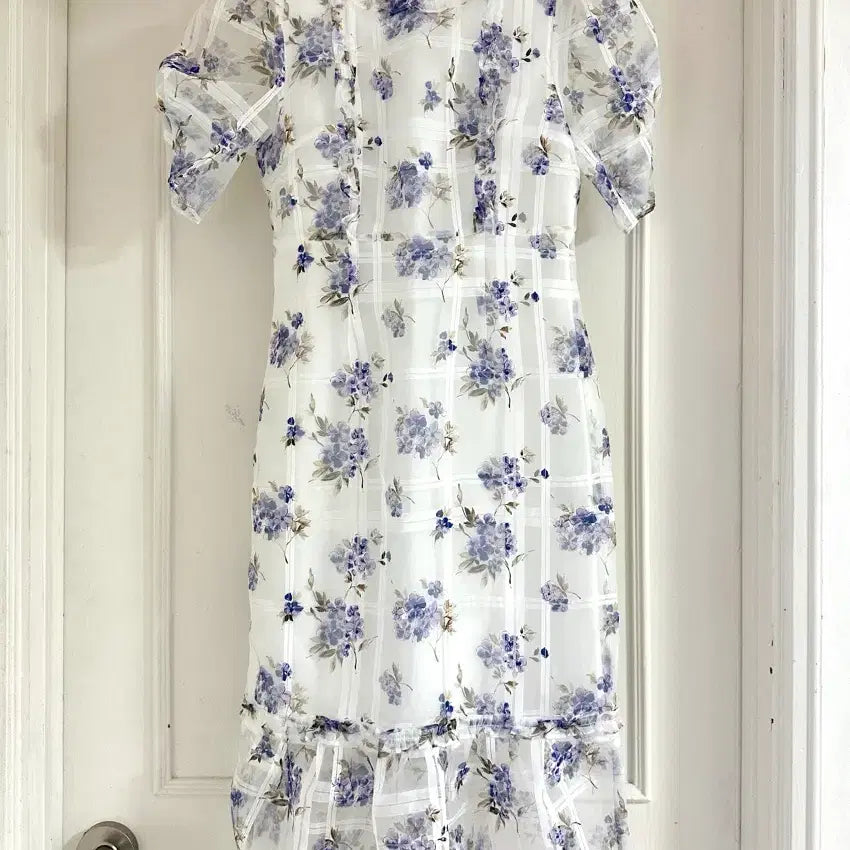 [BUNJANG] I'm Valley Organza Floral Dress / 새상품) 아임밸리 오간자 플로럴 원피스