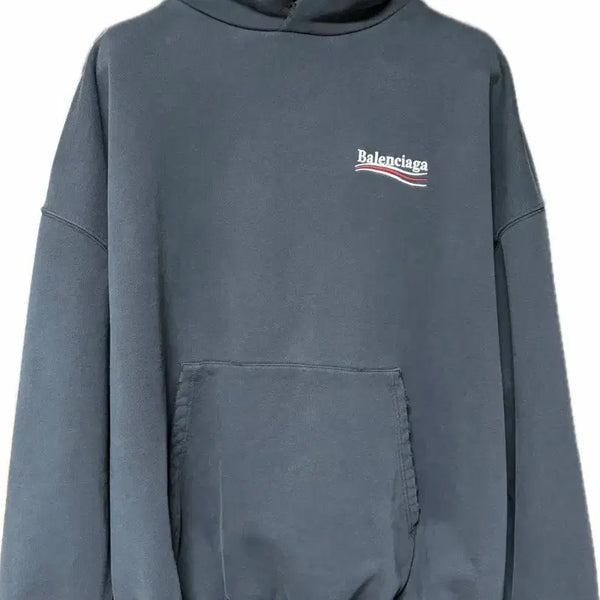 [BUNJANG] Balenciaga Political Large Fit Hoodie / [발렌시아가] 폴리티컬 라지핏 후드