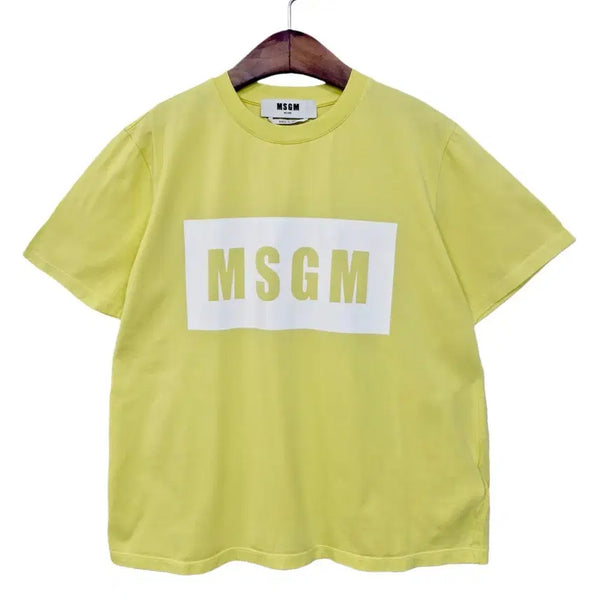 [BUNJANG] MSGM Box Logo T-Shirt / #MSGM 박스 로고 매장정품 d400