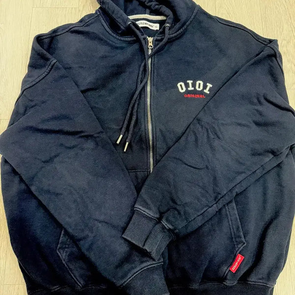 [BUNJANG] 5252 by OIOI Navy Hooded Zip-up M / 5252바이 오아이오아이 네이비 후드집업 m