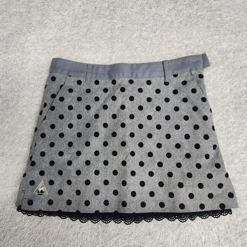 [BUNJANG] Le Coq Sportif Golf Dot Pattern Lace Skirt / [정품] 르꼬끄 골프 도트 패턴 레이스 스커트 69-91