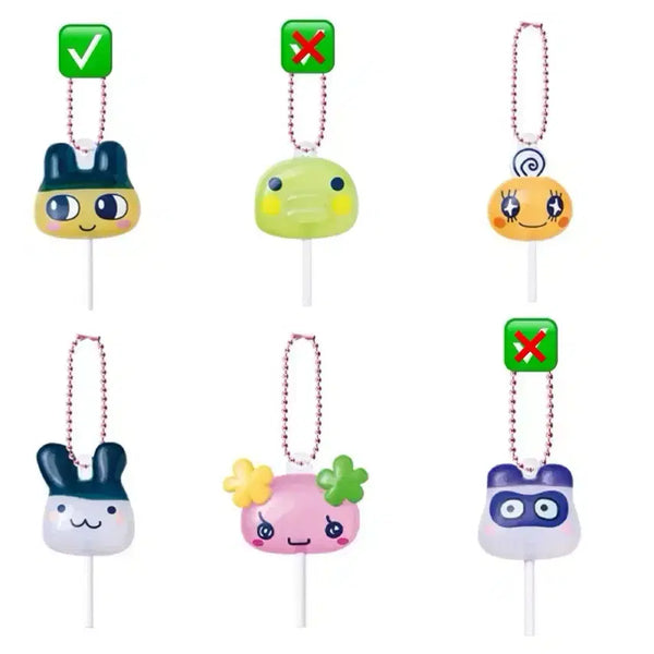 [BUNJANG] Bandai Colorful Candy Charm Lollipop Keychain Capsule Toy / [다마고치] 반다이 다채로운 사탕의 매력 막대사탕 키링 캡슐토이