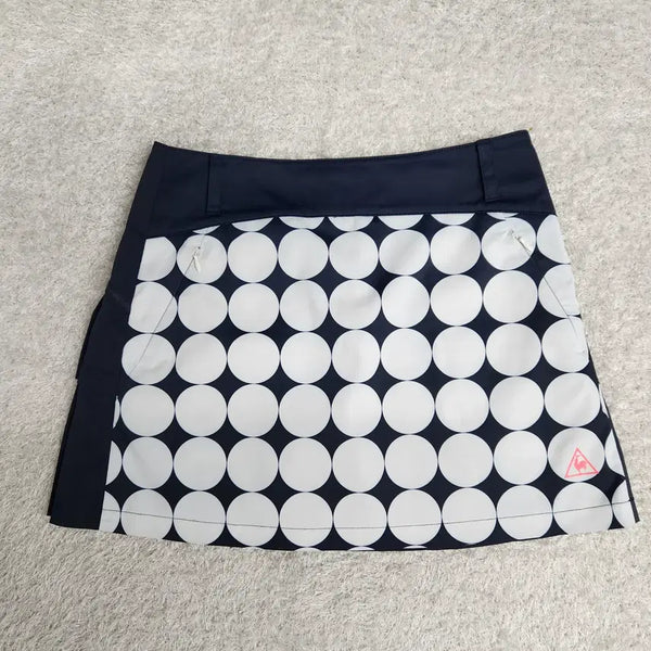 [BUNJANG] Le Coq Sportif Women's Polka Dot Culotte Skirt Navy 69 / [정품] 르꼬끄 골프 여성 도트 큐롯 스커트 네이비 69