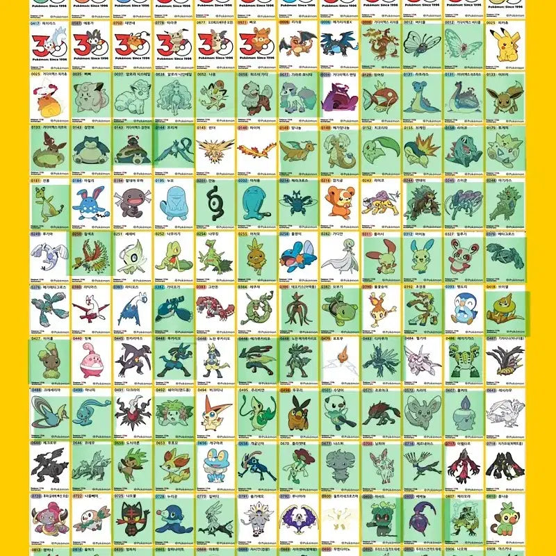 [BUNJANG] Pokemon 30th Anniversary Tteokbokki Stickers Season 5 Sealed / 포켓몬 30주년 띠부씰 미개봉