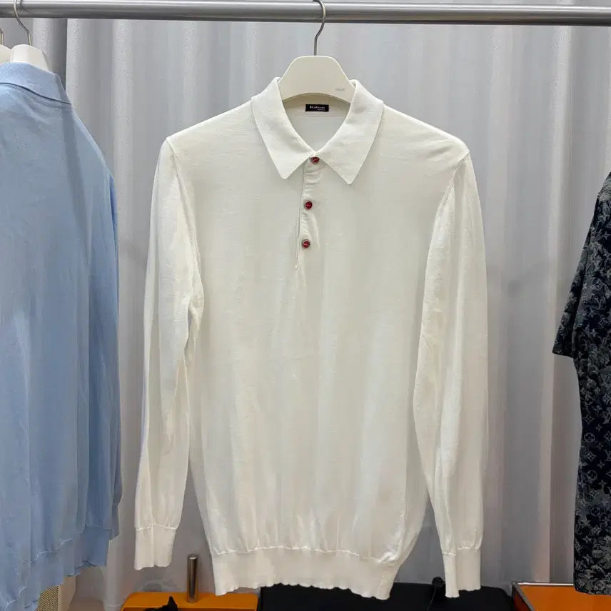 [BUNJANG] Kiton Cotton Knit Polo Shirt / [정품] 키톤 코튼 니트 폴로 셔츠