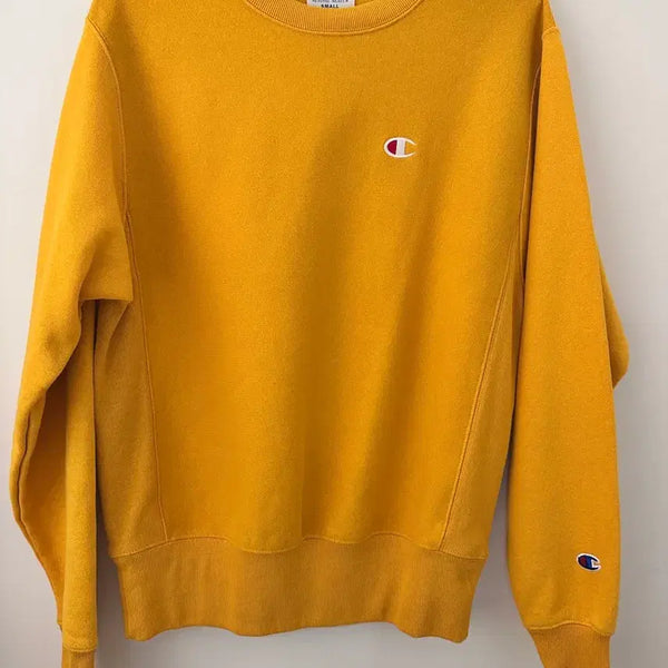 [BUNJANG] Champion Reverse Weave Sweatshirt Mustard Yellow Size S / S]챔피온 리버스위브 맨투맨 S 겨자색