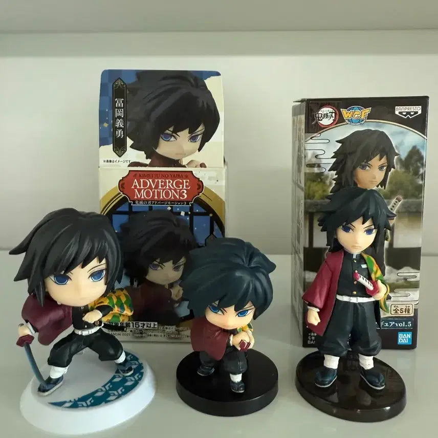[BUNJANG] Demon Slayer Giyu Tomioka Adverge Volume World Collectable Figure Bundle Set / 귀멸의칼날 기유 애드버지 월콜 반다이 피규어 일괄 판매