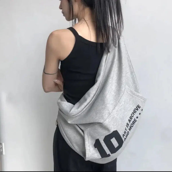 [BUNJANG] Ten Hood Bag Grey Crossbody Bag Tote Bag / 텐 후드백 그레이 크로스백 보부상백 토트밸