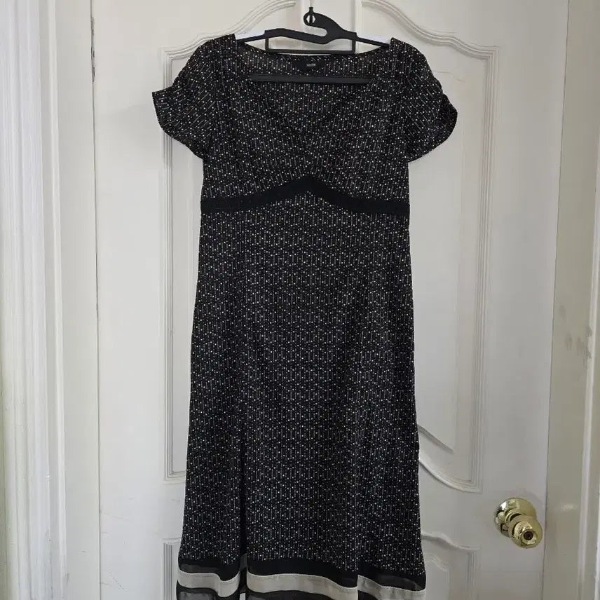[BUNJANG] System Dot Pattern Long Dress / 시스템 도트패턴 원피스