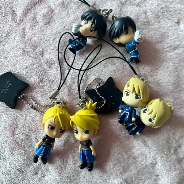 [BUNJANG] Fullmetal Alchemist Classic Figure Strap Keychain / 고전 하가렌 강철의연금술사 강연금 피규어 스트랩 키링